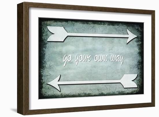 Choose Path - Go Own Way-LightBoxJournal-Framed Giclee Print