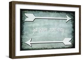 Choose Path - Go Own Way-LightBoxJournal-Framed Giclee Print