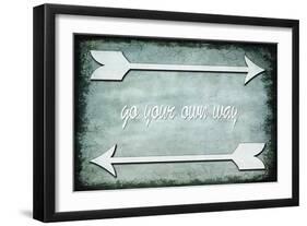 Choose Path - Go Own Way-LightBoxJournal-Framed Giclee Print