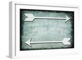 Choose Path - Go Own Way-LightBoxJournal-Framed Giclee Print