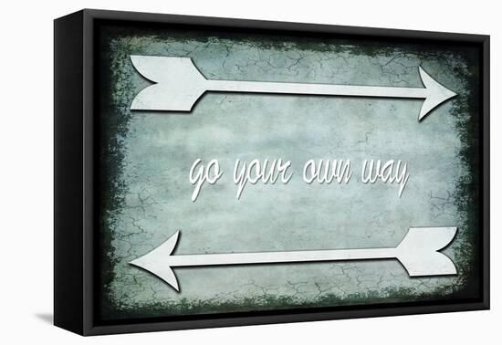 Choose Path - Go Own Way-LightBoxJournal-Framed Stretched Canvas