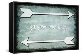 Choose Path - Go Own Way-LightBoxJournal-Framed Stretched Canvas