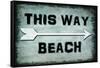 Choose Path - This Way Beach-LightBoxJournal-Framed Stretched Canvas