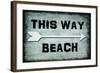 Choose Path - This Way Beach-LightBoxJournal-Framed Giclee Print