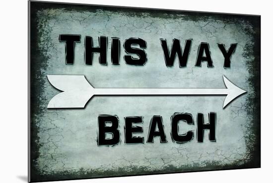 Choose Path - This Way Beach-LightBoxJournal-Mounted Giclee Print