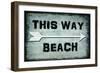 Choose Path - This Way Beach-LightBoxJournal-Framed Giclee Print