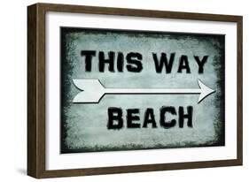 Choose Path - This Way Beach-LightBoxJournal-Framed Giclee Print