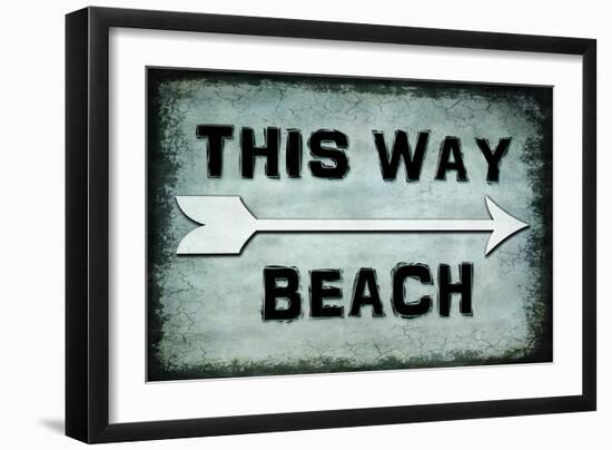 Choose Path - This Way Beach-LightBoxJournal-Framed Giclee Print