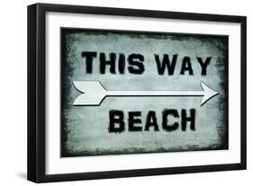 Choose Path - This Way Beach-LightBoxJournal-Framed Giclee Print