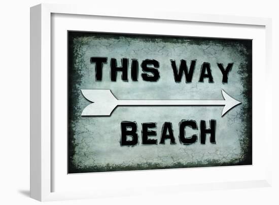 Choose Path - This Way Beach-LightBoxJournal-Framed Giclee Print