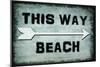 Choose Path - This Way Beach-LightBoxJournal-Mounted Giclee Print