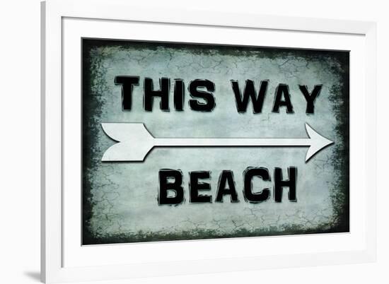 Choose Path - This Way Beach-LightBoxJournal-Framed Giclee Print