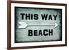 Choose Path - This Way Beach-LightBoxJournal-Framed Giclee Print