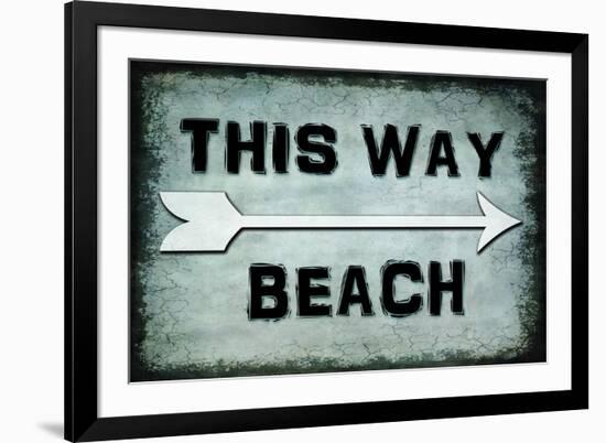 Choose Path - This Way Beach-LightBoxJournal-Framed Giclee Print