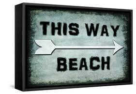 Choose Path - This Way Beach-LightBoxJournal-Framed Stretched Canvas