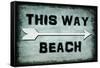 Choose Path - This Way Beach-LightBoxJournal-Framed Stretched Canvas