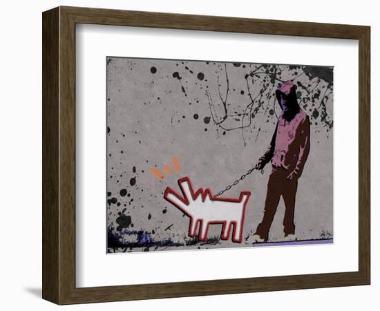 Choose the dog-Banksy-Framed Giclee Print