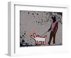 Choose the dog-Banksy-Framed Giclee Print