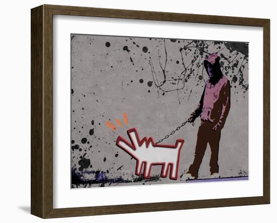 Choose the dog-Banksy-Framed Giclee Print