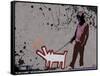 Choose the dog-Banksy-Framed Stretched Canvas