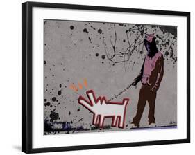 Choose the dog-Banksy-Framed Giclee Print