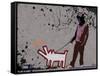 Choose the dog-Banksy-Framed Stretched Canvas