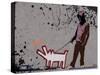Choose the dog-Banksy-Stretched Canvas