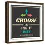 Choose the right Way Vintage-Ayeshstockphoto-Framed Art Print