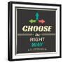 Choose the right Way Vintage-Ayeshstockphoto-Framed Art Print