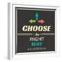 Choose the right Way Vintage-Ayeshstockphoto-Framed Art Print