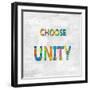 Choose Unity in Color-Jamie MacDowell-Framed Art Print