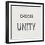 Choose Unity-Jamie MacDowell-Framed Art Print