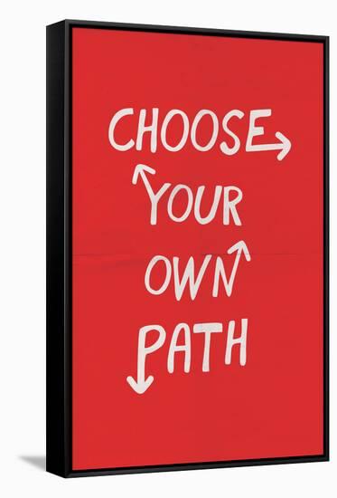 Choose Your Own Path-null-Framed Stretched Canvas