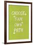 Choose Your Own Path-null-Framed Art Print