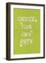 Choose Your Own Path-null-Framed Art Print