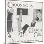 "Choosing a Chorus Girl", a Producer and His Assistant Assess Candidates for Their Next Revue-Higgins-Mounted Art Print