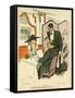 Choosing from Menu 1919-Charles Laborde-Framed Stretched Canvas