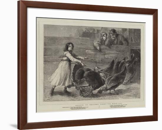 Choosing His Christmas Turkey, the March Past-Samuel Edmund Waller-Framed Giclee Print