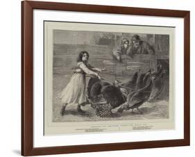 Choosing His Christmas Turkey, the March Past-Samuel Edmund Waller-Framed Giclee Print