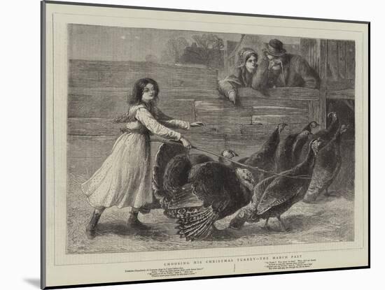 Choosing His Christmas Turkey, the March Past-Samuel Edmund Waller-Mounted Giclee Print