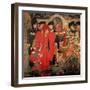 Choosing the Red and White Roses in the Temple Garden, 1910-Henry Payne-Framed Premium Giclee Print