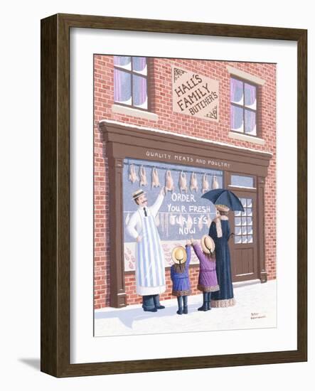 Choosing the Turkey-Peter Szumowski-Framed Premium Giclee Print