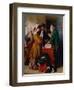 Choosing the Wedding Gown from Goldsmith's "Vicar of Wakefield," Chapter 1-William Mulready-Framed Premium Giclee Print