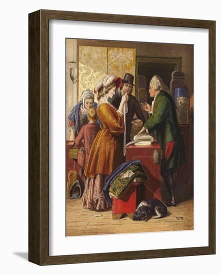 Choosing the Wedding Gown-William Mulready-Framed Giclee Print