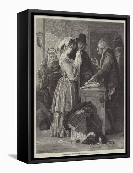 Choosing the Wedding Gown-John Wykeham Archer-Framed Stretched Canvas