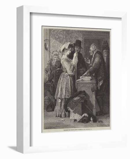 Choosing the Wedding Gown-John Wykeham Archer-Framed Giclee Print