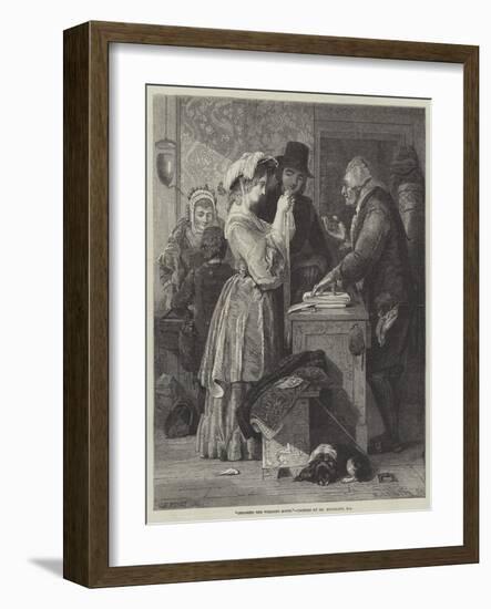 Choosing the Wedding Gown-John Wykeham Archer-Framed Giclee Print