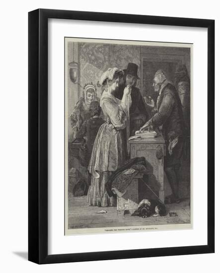 Choosing the Wedding Gown-John Wykeham Archer-Framed Giclee Print