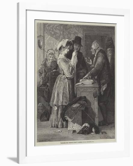 Choosing the Wedding Gown-John Wykeham Archer-Framed Giclee Print