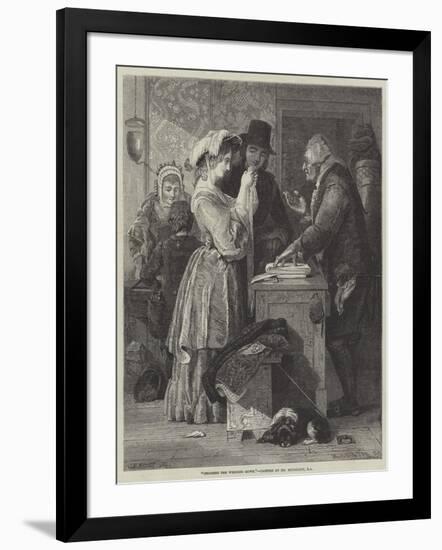 Choosing the Wedding Gown-John Wykeham Archer-Framed Giclee Print